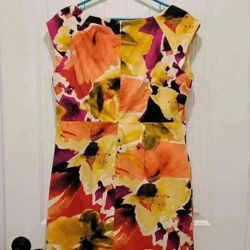 Apt 9 Flowered Mini Dress Ready for Spring Size 16 - Picture 4 of 4